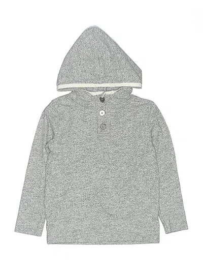 Pre-owned Crewcuts Outlet Kids' Pullover Hoodie In Gray