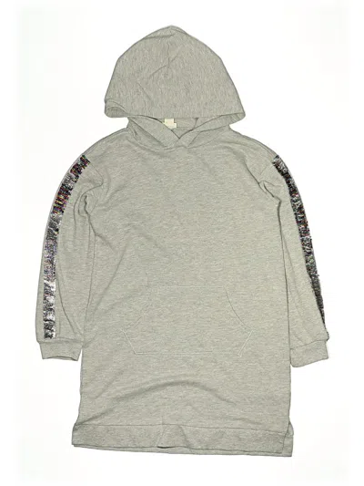 Pre-owned Crewcuts Outlet Kids' Pullover Hoodie In Gray