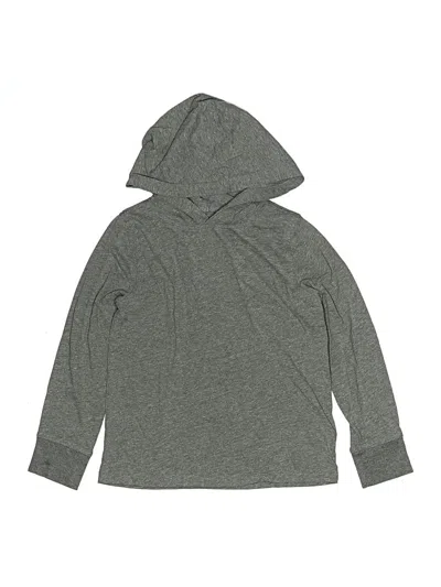 Pre-owned Crewcuts Outlet Kids' Pullover Hoodie In Gray
