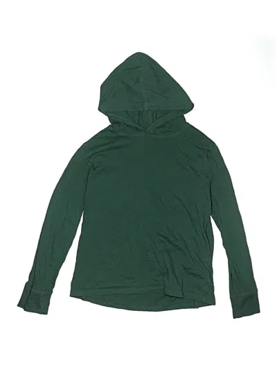 Pre-owned Crewcuts Outlet Kids' Pullover Hoodie In Green