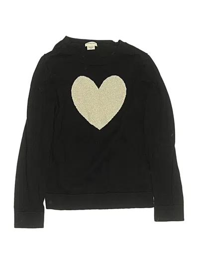 Pre-owned Crewcuts Outlet Kids' Pullover Sweater In Black