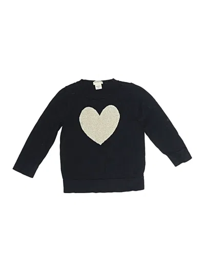 Pre-owned Crewcuts Outlet Kids' Pullover Sweater In Black