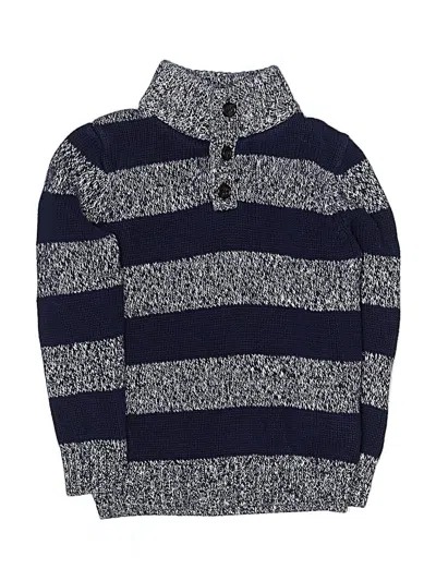 Pre-owned Crewcuts Outlet Kids' Pullover Sweater In Blue