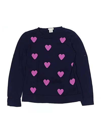 Pre-owned Crewcuts Outlet Kids' Pullover Sweater In Blue