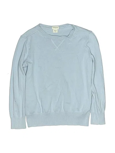 Pre-owned Crewcuts Outlet Kids' Pullover Sweater In Blue