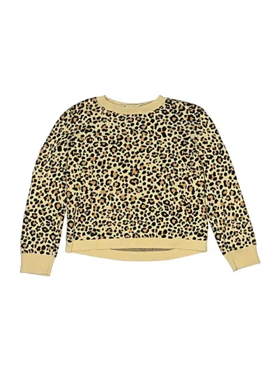 Pre-owned Crewcuts Outlet Kids' Pullover Sweater In Gold