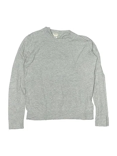 Pre-owned Crewcuts Outlet Kids' Pullover Sweater In Gray