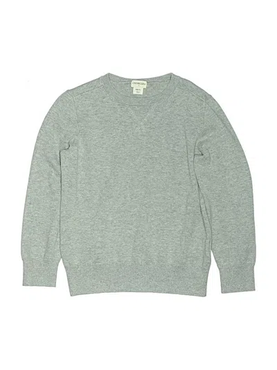 Pre-owned Crewcuts Outlet Kids' Pullover Sweater In Gray