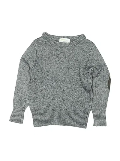 Pre-owned Crewcuts Outlet Kids' Pullover Sweater In Gray