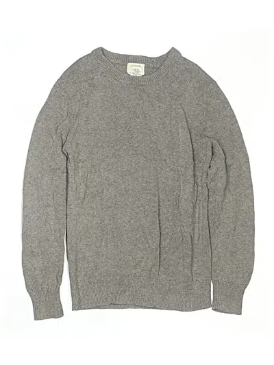 Pre-owned Crewcuts Outlet Kids' Pullover Sweater In Gray