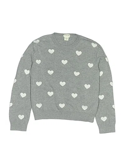 Pre-owned Crewcuts Outlet Kids' Pullover Sweater In Gray