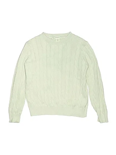 Pre-owned Crewcuts Outlet Kids' Pullover Sweater In Green