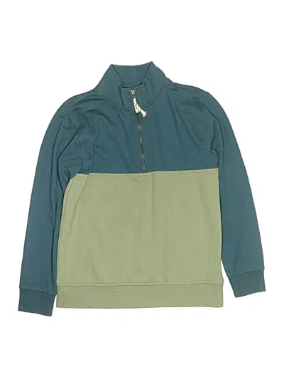 Pre-owned Crewcuts Outlet Kids' Pullover Sweater In Green