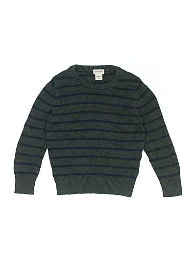 Pre-owned Crewcuts Outlet Kids' Pullover Sweater In Green