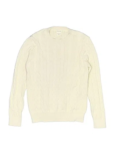 Pre-owned Crewcuts Outlet Kids' Pullover Sweater In Ivory