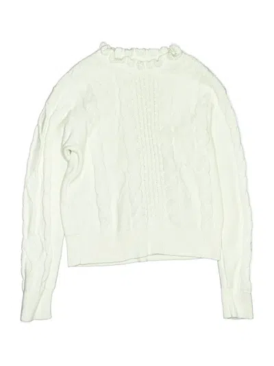 Pre-owned Crewcuts Outlet Kids' Pullover Sweater In Ivory