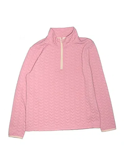 Pre-owned Crewcuts Outlet Kids' Pullover Sweater In Pink