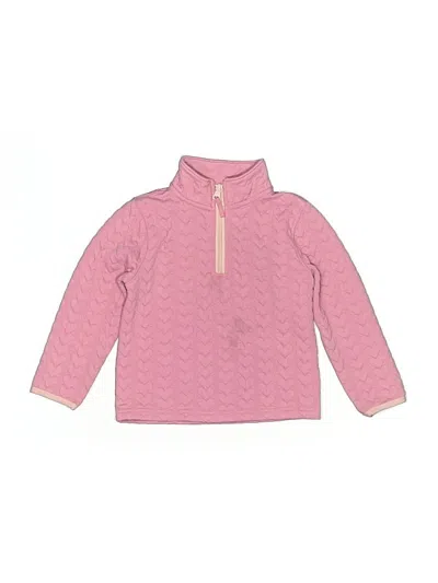 Pre-owned Crewcuts Outlet Kids' Pullover Sweater In Pink