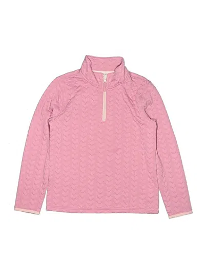Pre-owned Crewcuts Outlet Kids' Pullover Sweater In Pink