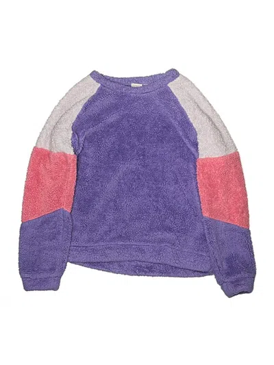 Pre-owned Crewcuts Outlet Kids' Pullover Sweater In Purple