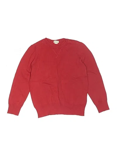 Pre-owned Crewcuts Outlet Kids' Pullover Sweater In Red