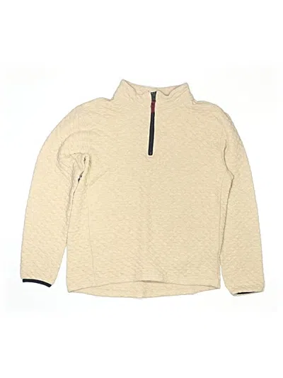Pre-owned Crewcuts Outlet Kids' Pullover Sweater In Tan