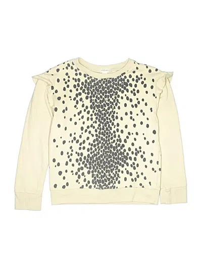 Pre-owned Crewcuts Outlet Kids' Pullover Sweater In White