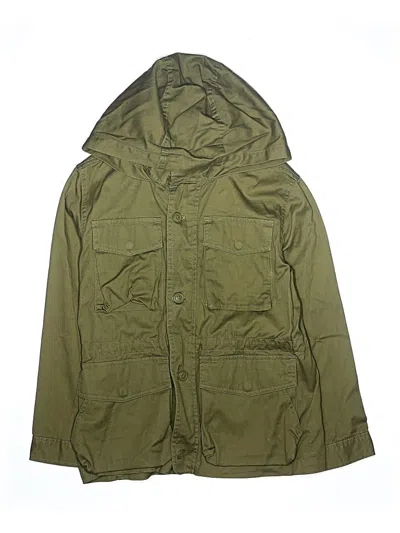 Pre-owned Crewcuts Outlet Kids' Raincoat In Green