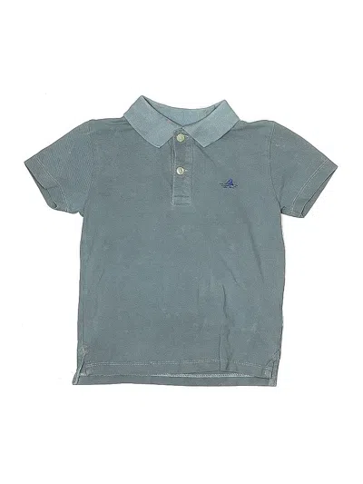 Pre-owned Crewcuts Outlet Kids' Short Sleeve Polo Shirt In Blue