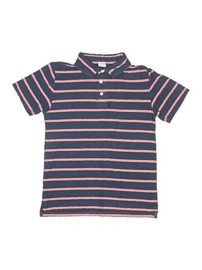Pre-owned Crewcuts Outlet Kids' Short Sleeve Polo Shirt In Blue