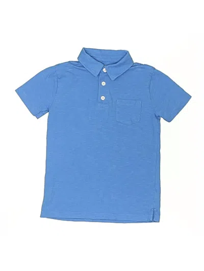 Pre-owned Crewcuts Outlet Kids' Short Sleeve Polo Shirt In Blue