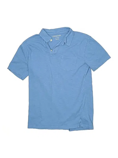Pre-owned Crewcuts Outlet Kids' Short Sleeve Polo Shirt In Blue