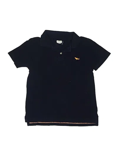 Pre-owned Crewcuts Outlet Kids' Short Sleeve Polo Shirt In Blue
