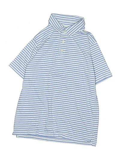 Pre-owned Crewcuts Outlet Kids' Short Sleeve Polo Shirt In Blue
