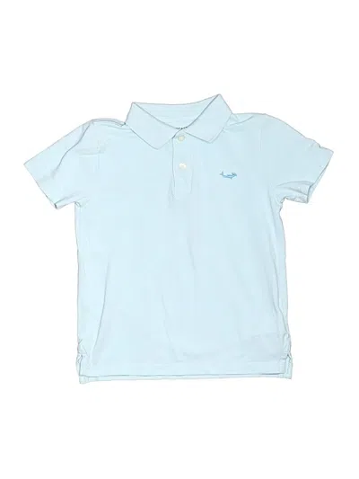 Pre-owned Crewcuts Outlet Kids' Short Sleeve Polo Shirt In Blue
