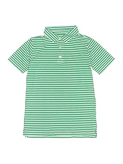 Pre-owned Crewcuts Outlet Kids' Short Sleeve Polo Shirt In Green