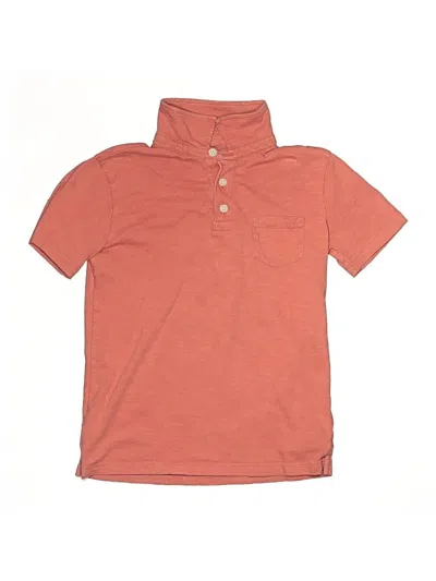 Pre-owned Crewcuts Outlet Kids' Short Sleeve Polo Shirt In Orange