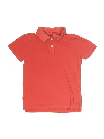 Pre-owned Crewcuts Outlet Kids' Short Sleeve Polo Shirt In Red
