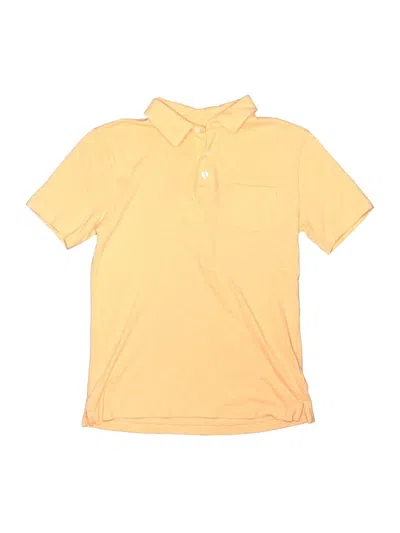 Pre-owned Crewcuts Outlet Kids' Short Sleeve Polo Shirt In Yellow