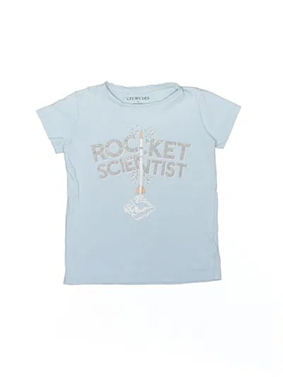 Pre-owned Crewcuts Outlet Kids' Short Sleeve T-shirt In Blue