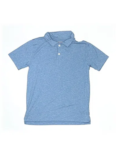 Pre-owned Crewcuts Outlet Kids' Short Sleeve Top Blue Tops