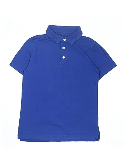 Pre-owned Crewcuts Outlet Kids' Short Sleeve Top Blue Tops