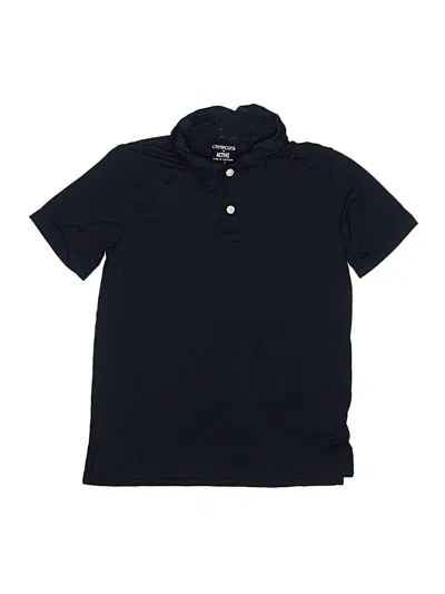 Pre-owned Crewcuts Outlet Kids' Short Sleeve Top Blue Tops