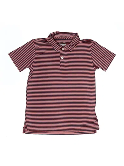 Pre-owned Crewcuts Outlet Kids' Short Sleeve Top Burgundy Tops