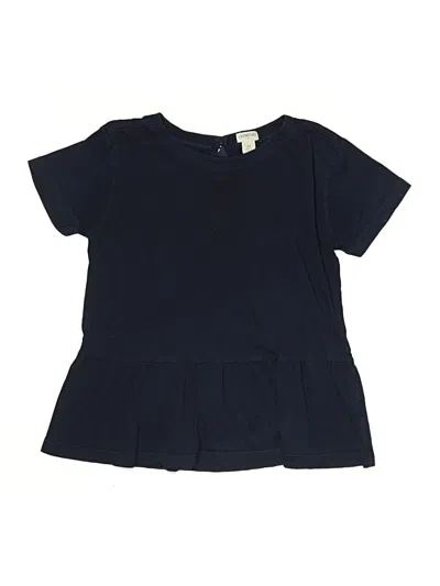 Pre-owned Crewcuts Outlet Kids' Short Sleeve T-shirt In Blue