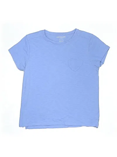Pre-owned Crewcuts Outlet Kids' Short Sleeve T-shirt In Blue