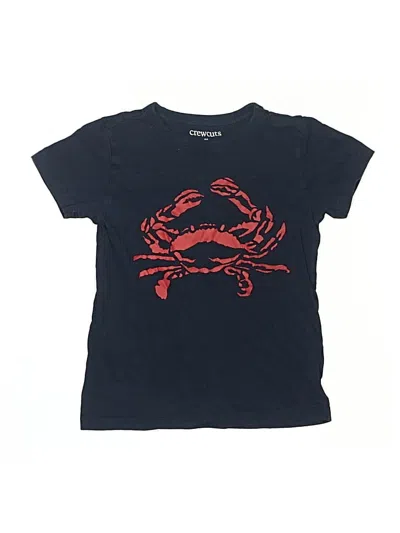 Pre-owned Crewcuts Outlet Kids' Short Sleeve T-shirt In Blue
