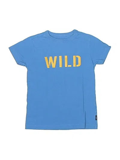 Pre-owned Crewcuts Outlet Kids' Short Sleeve T-shirt In Blue