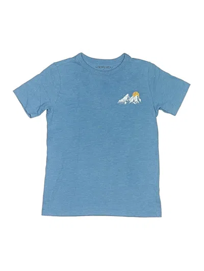 Pre-owned Crewcuts Outlet Kids' Short Sleeve T-shirt In Blue