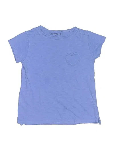 Pre-owned Crewcuts Outlet Kids' Short Sleeve T-shirt In Blue